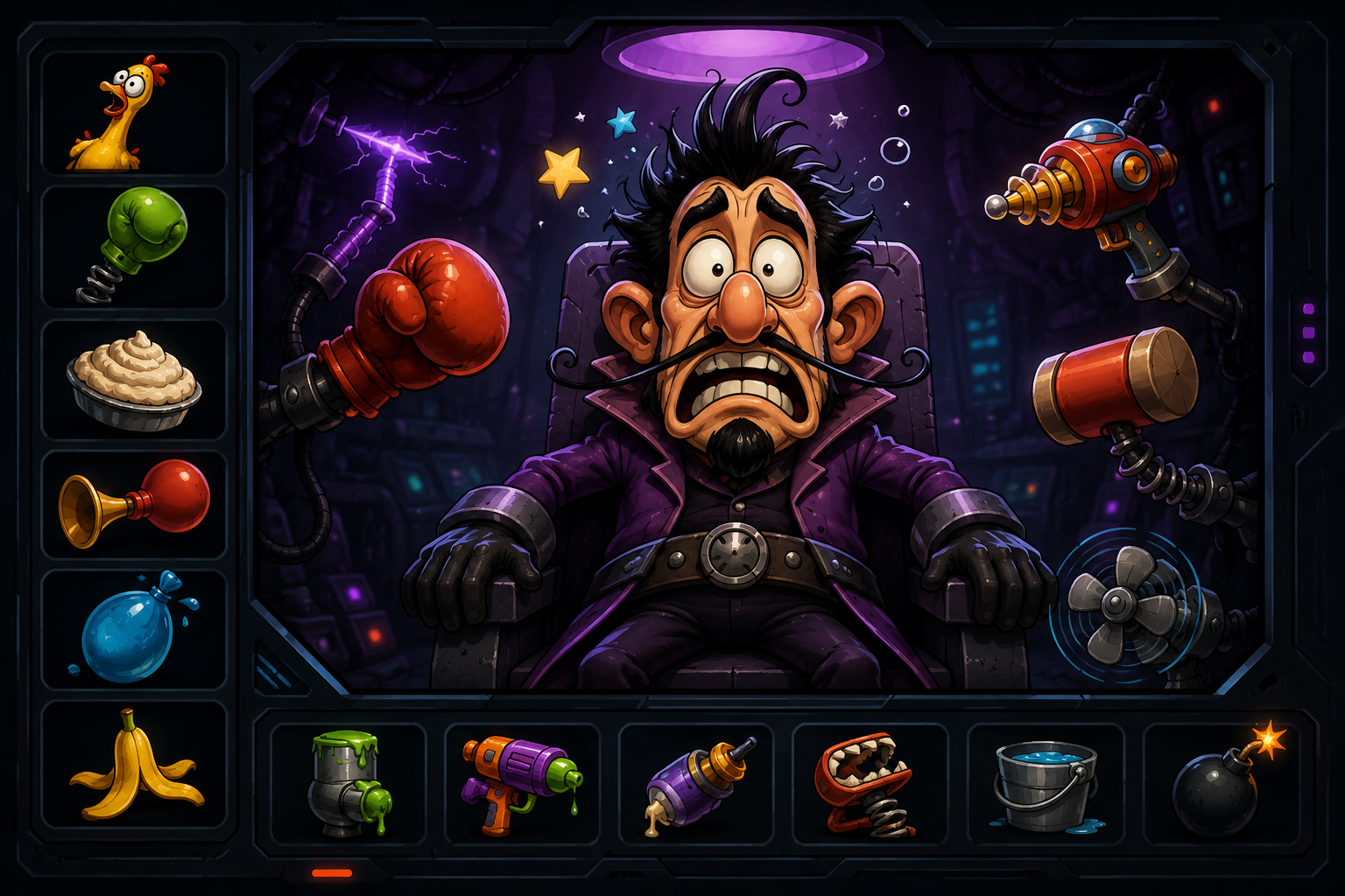 Concepto visual de Golpea al Villano